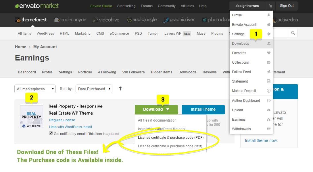 download theme files